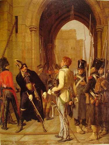 unknow artist Le general Daumesnil refuse de livrer Vincennes oil painting image